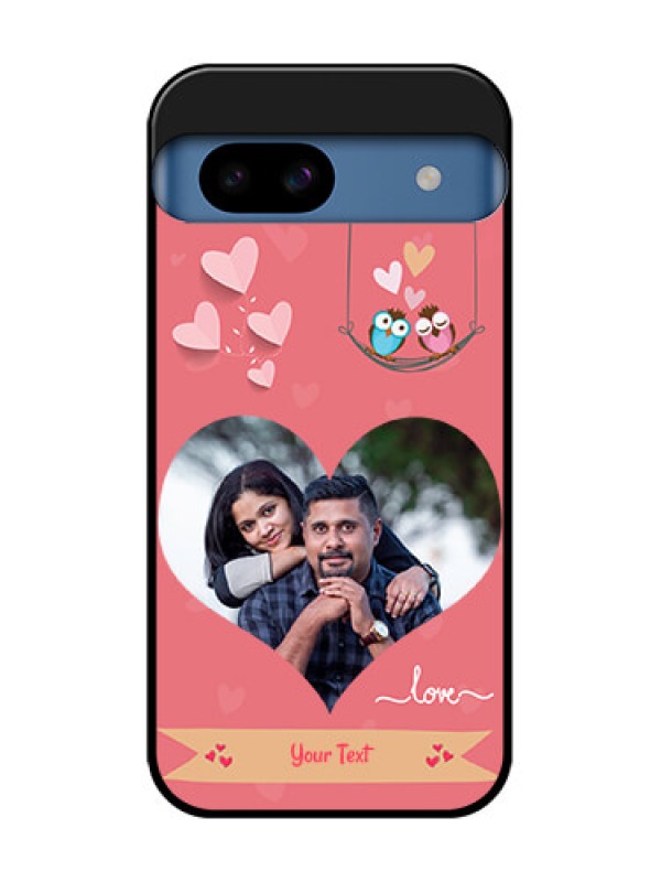 Custom Google Pixel 8A 5G Custom Metal Phone CasePeach Color Love Design