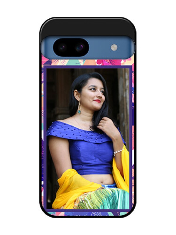 Custom Google Pixel 8A 5G Custom Metal Phone CaseAbstract Floral Design