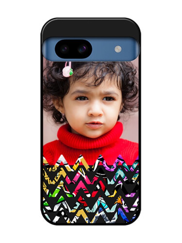 Custom Google Pixel 8A 5G Custom Metal Phone CaseNeon Abstract Design