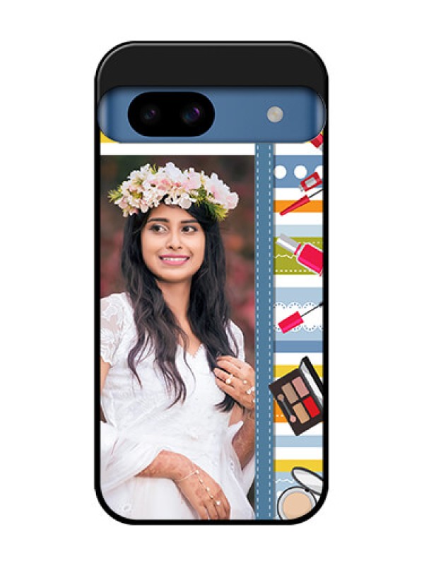 Custom Google Pixel 8A 5G Custom Metal Phone CaseMakeup Icons Design