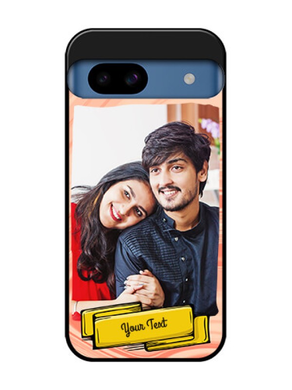 Custom Google Pixel 8A 5G Custom Metal Phone CaseMarble Texture Design