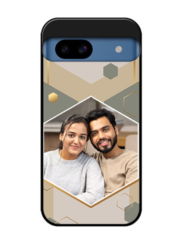 Custom Google Pixel 8A 5G Custom Metal Phone CaseStylish Hexagon Pattern Design