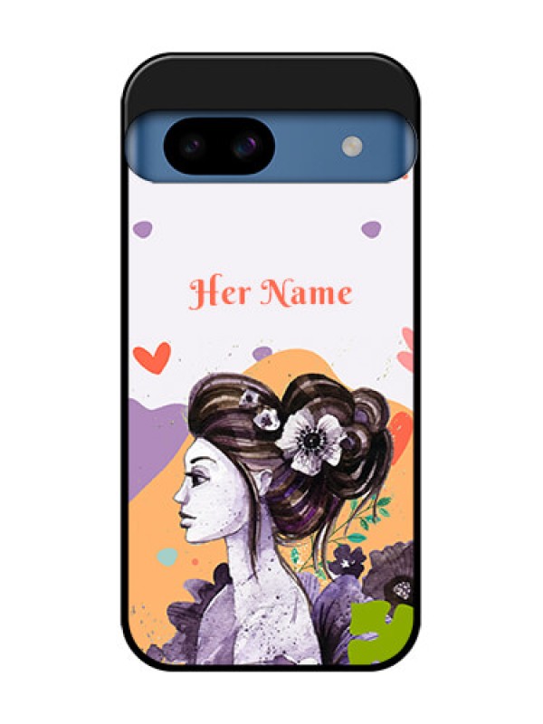 Custom Google Pixel 8A 5G Custom Metal Phone CaseWoman And Nature Design