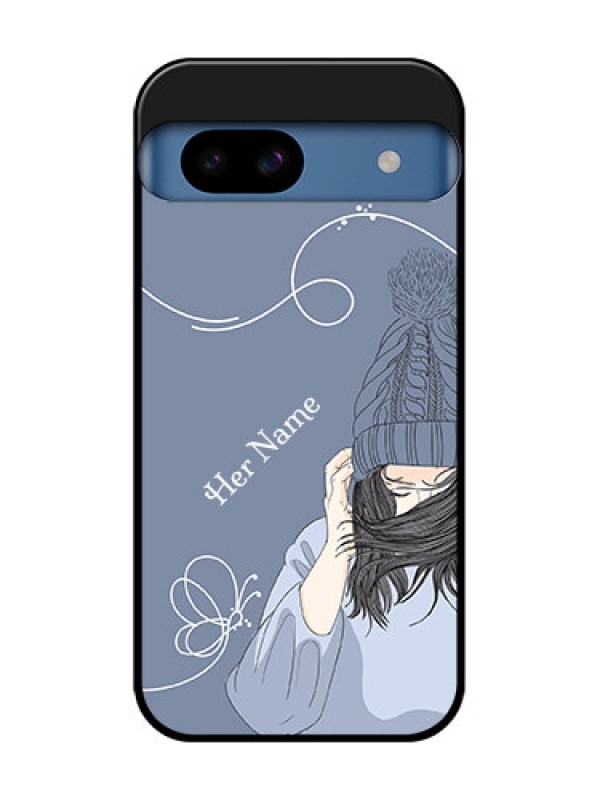 Custom Google Pixel 8A 5G Custom Metal Phone CaseGirl In Winter Outfit Design