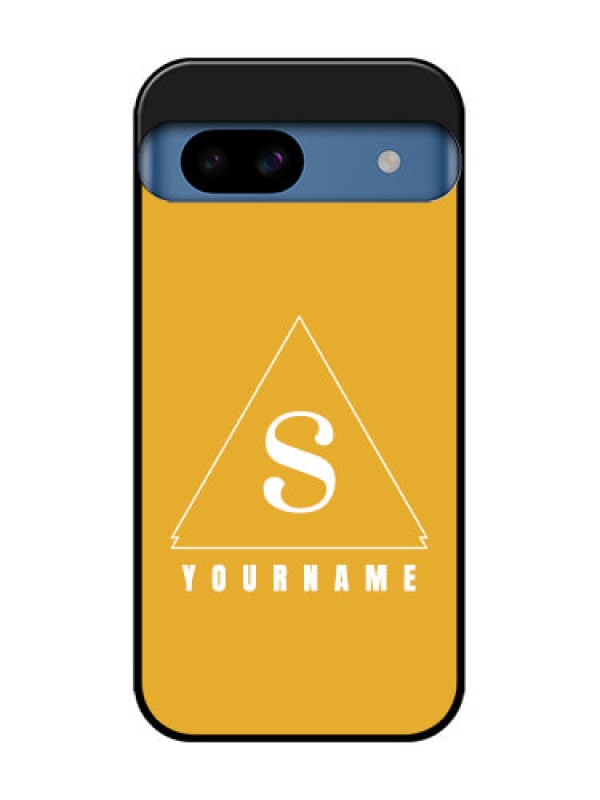 Custom Google Pixel 8A 5G Custom Metal Phone CaseSimple Triangle Design
