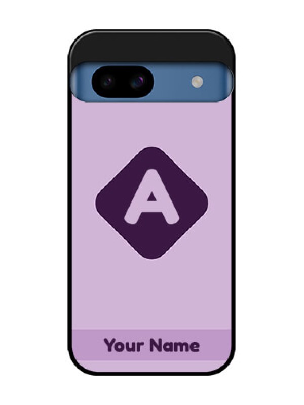 Custom Google Pixel 8A 5G Custom Metal Phone CaseCustom Letter In Curved Badge Design