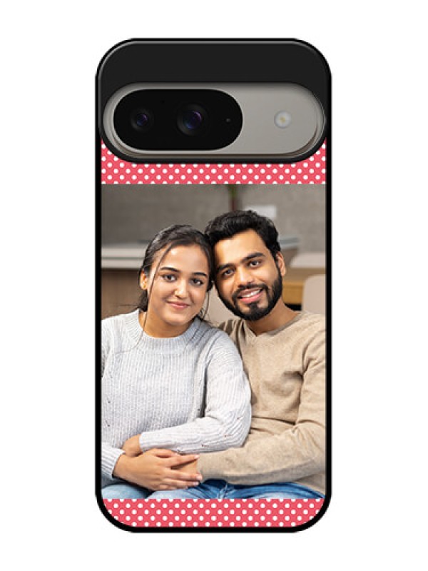 Custom Google Pixel 9 5G Custom Metal Phone Case - White Dotted Design