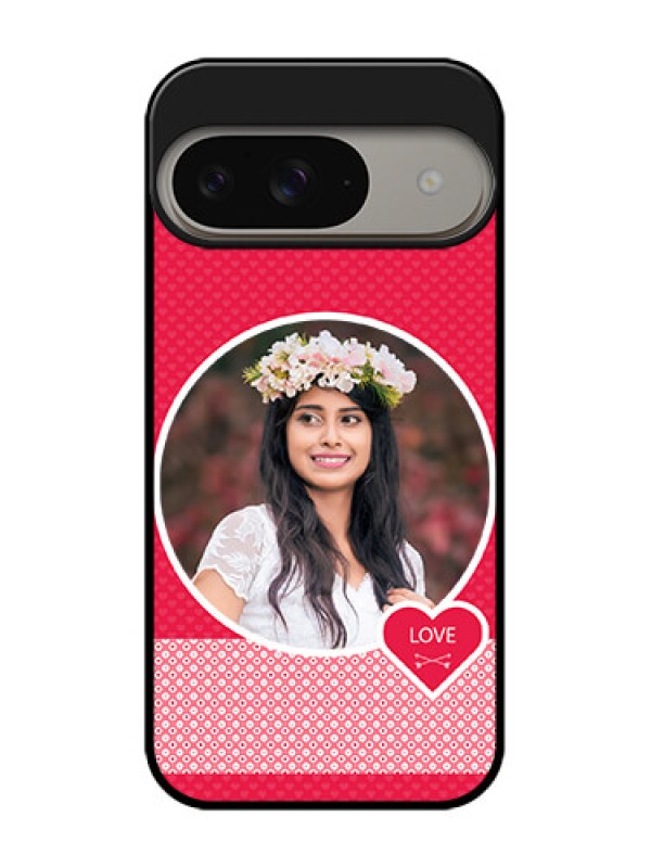 Custom Google Pixel 9 5G Custom Metal Phone Case - Pink Color Pattern Design