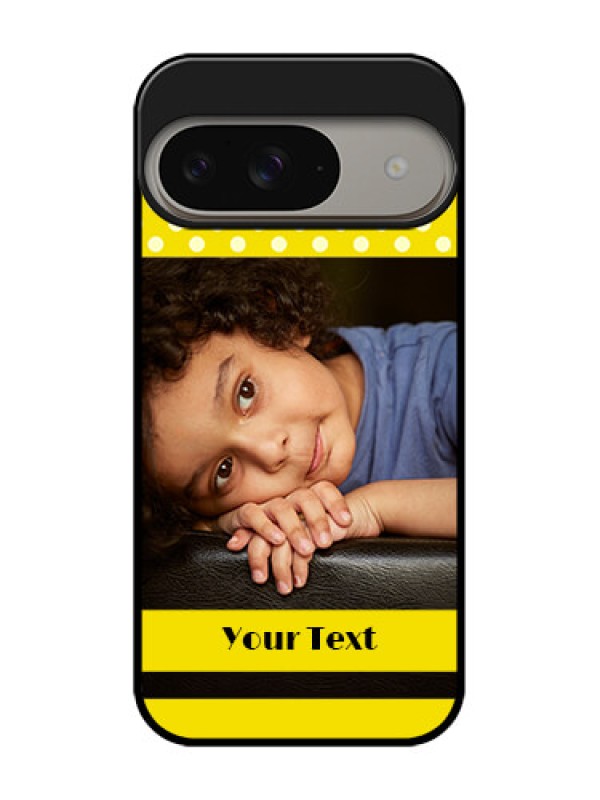 Custom Google Pixel 9 5G Custom Metal Phone Case - Bright Yellow Case Design