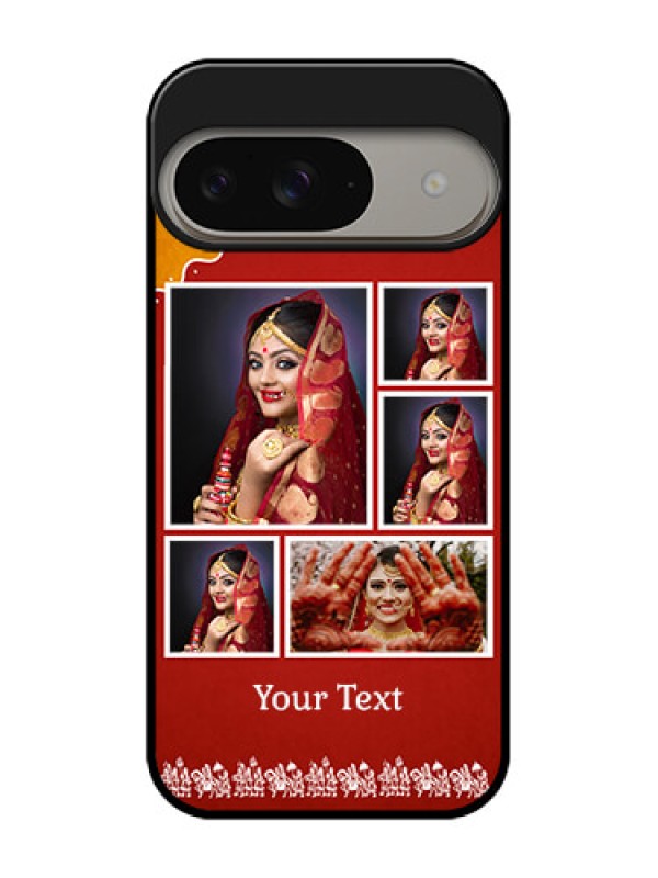 Custom Google Pixel 9 5G Custom Metal Phone Case - Wedding Pic Upload Design