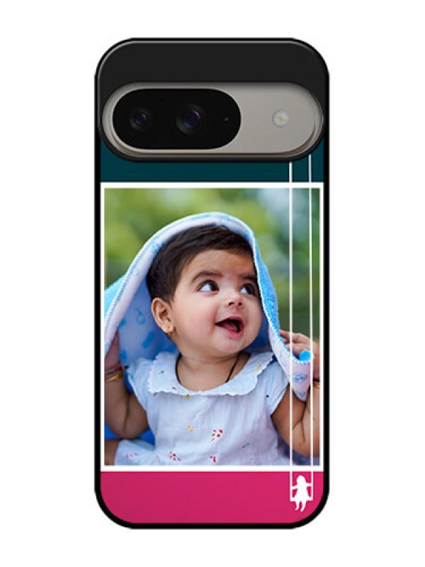 Custom Google Pixel 9 5G Custom Metal Phone Case - Cute Girl With Cloud Design