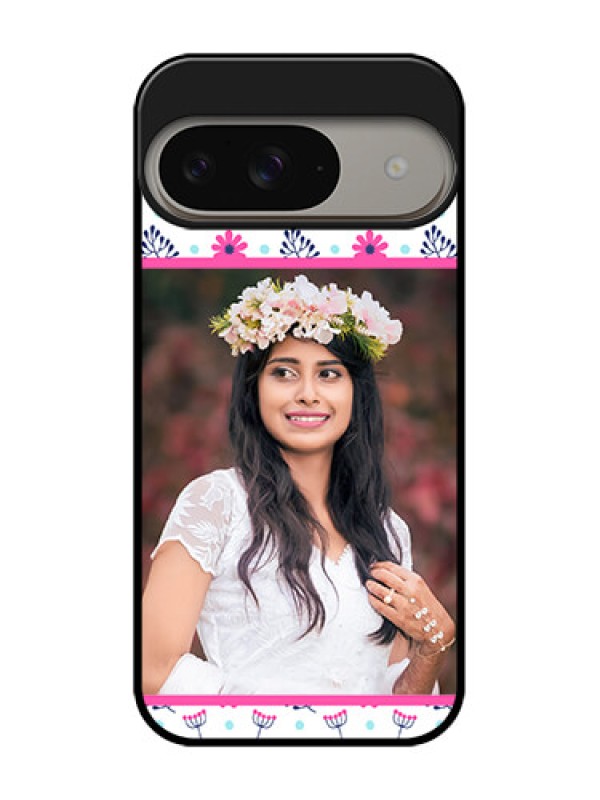 Custom Google Pixel 9 5G Custom Metal Phone Case - Colorful Flower Design