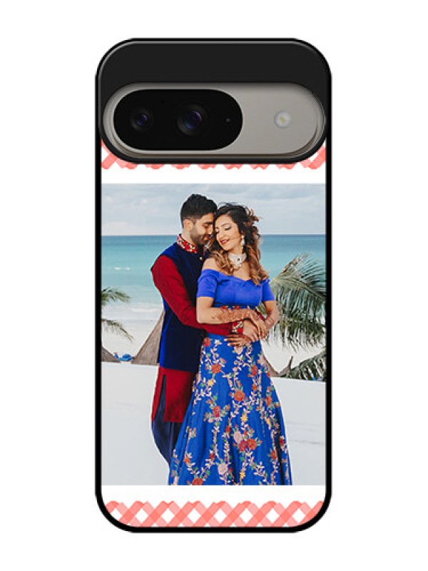 Custom Google Pixel 9 5G Custom Metal Phone Case - Pink Pattern Design