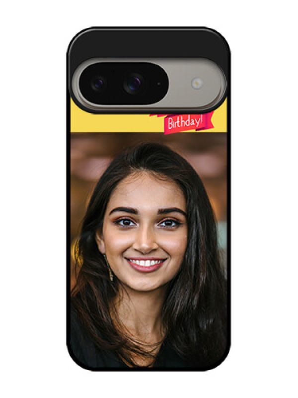 Custom Google Pixel 9 5G Custom Metal Phone Case - Happy Birthday Design