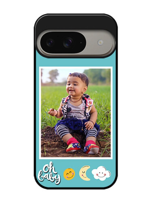 Custom Google Pixel 9 5G Custom Metal Phone Case - Smiley Kids Stars Design