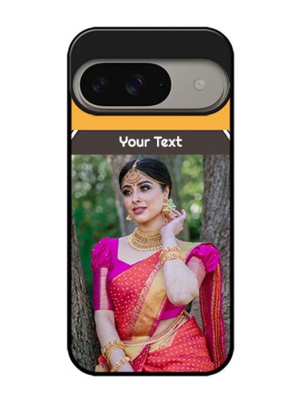 Custom Google Pixel 9 5G Custom Metal Phone Case - With Family Picture And Icons