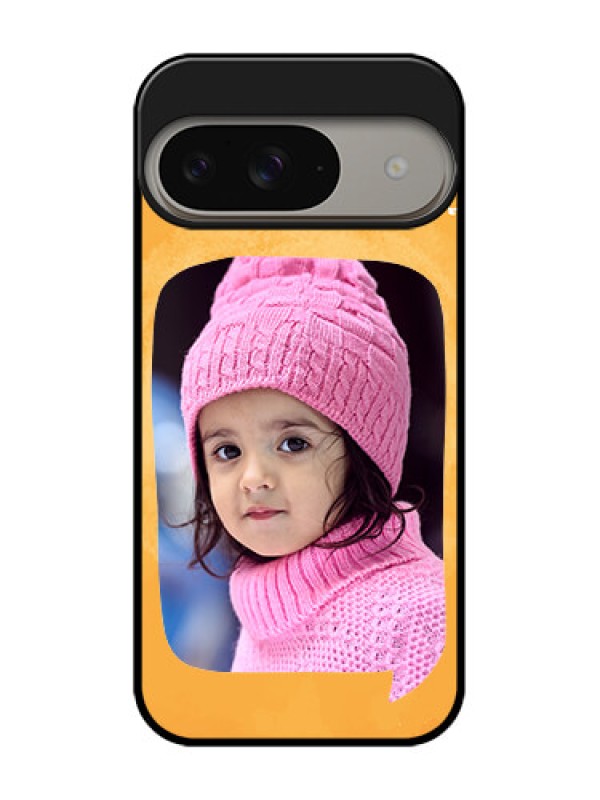 Custom Google Pixel 9 5G Custom Metal Phone Case - Water Color Design With Bird Icons