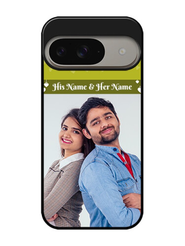 Custom Google Pixel 9 5G Custom Metal Phone Case - You and Me Heart Design