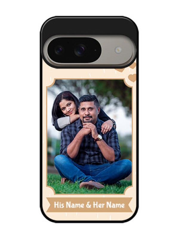 Custom Google Pixel 9 5G Custom Metal Phone Case - With Confetti Love Design