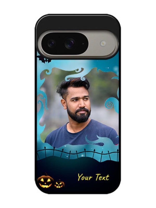 Custom Google Pixel 9 5G Custom Metal Phone Case - Halloween Frame Design