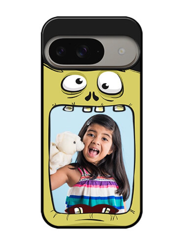 Custom Google Pixel 9 5G Custom Metal Phone Case - Cartoon Monster Back Case Design