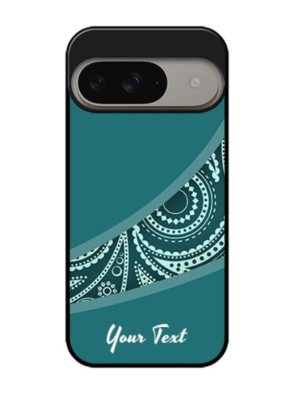 Custom Google Pixel 9 5G Custom Metal Phone Case - Semi Visible Floral Design