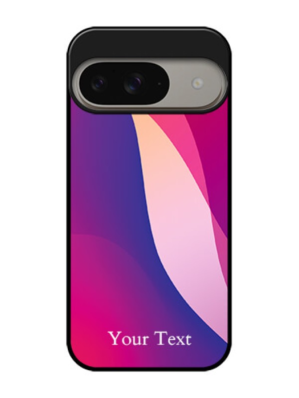 Custom Google Pixel 9 5G Custom Metal Phone Case - Digital Abstract Overlap Design