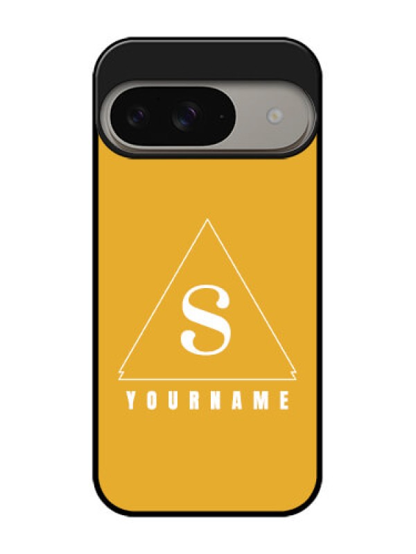 Custom Google Pixel 9 5G Custom Metal Phone Case - Simple Triangle Design