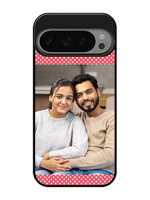 Custom Google Pixel 9 Pro 5G Custom Metal Phone Case - White Dotted Design