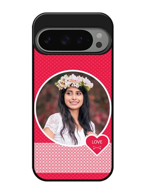 Custom Google Pixel 9 Pro 5G Custom Metal Phone Case - Pink Color Pattern Design