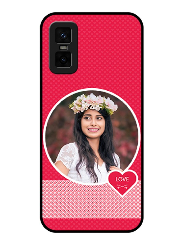 Custom infinix-gt-30-pro-5g Custom Metal Phone Case - Pink Color Pattern Design