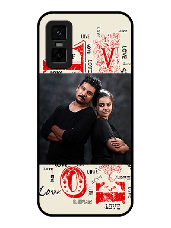 Custom infinix-gt-30-pro-5g Custom Metal Phone Case - Trendy Love Design Case