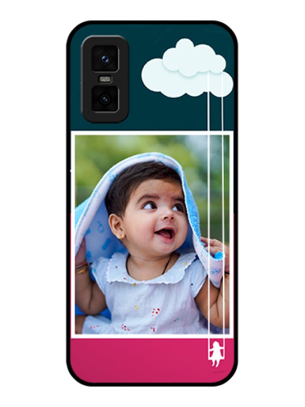 Custom infinix-gt-30-pro-5g Custom Metal Phone Case - Cute Girl With Cloud Design
