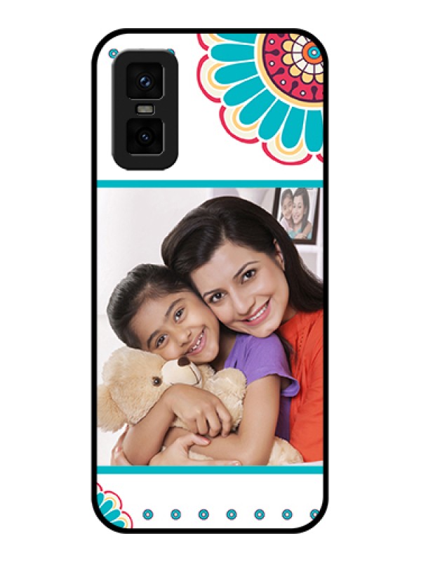Custom infinix-gt-30-pro-5g Custom Metal Phone Case - Flower Design