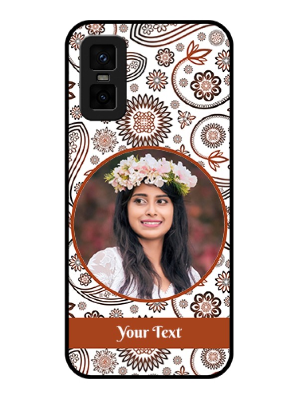 Custom infinix-gt-30-pro-5g Custom Metal Phone Case - Abstract Flower Design