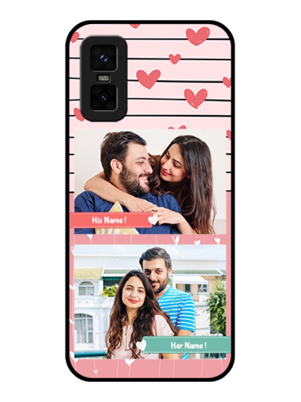 Custom infinix-gt-30-pro-5g Custom Metal Phone Case - Photo With Heart Design