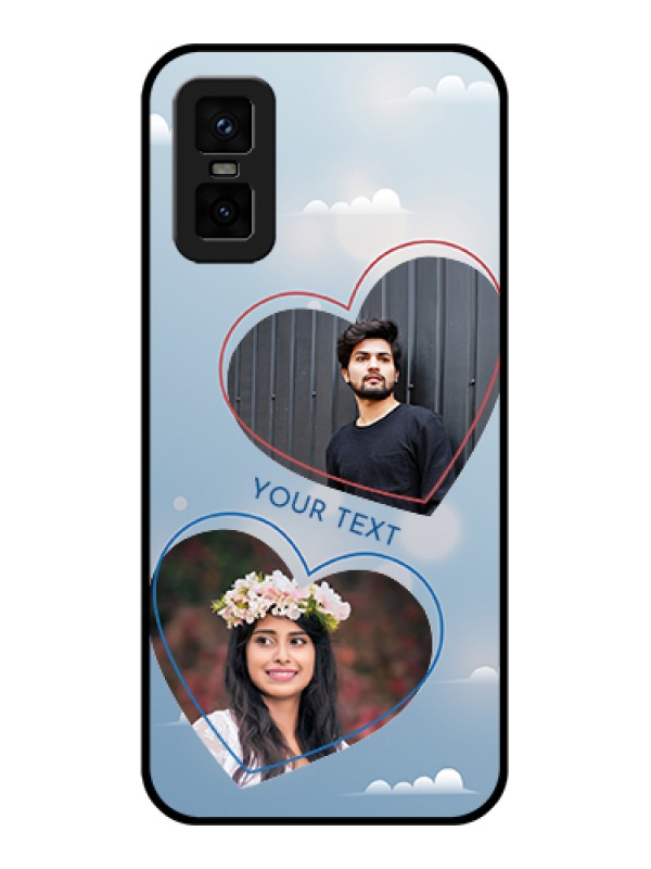 Custom infinix-gt-30-pro-5g Custom Metal Phone Case - Blue Color Couple Design