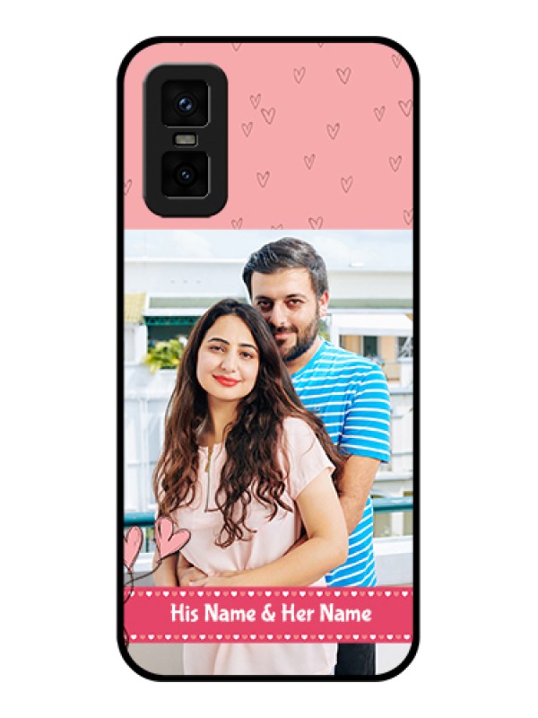 Custom infinix-gt-30-pro-5g Custom Metal Phone Case - Love Design Peach Color