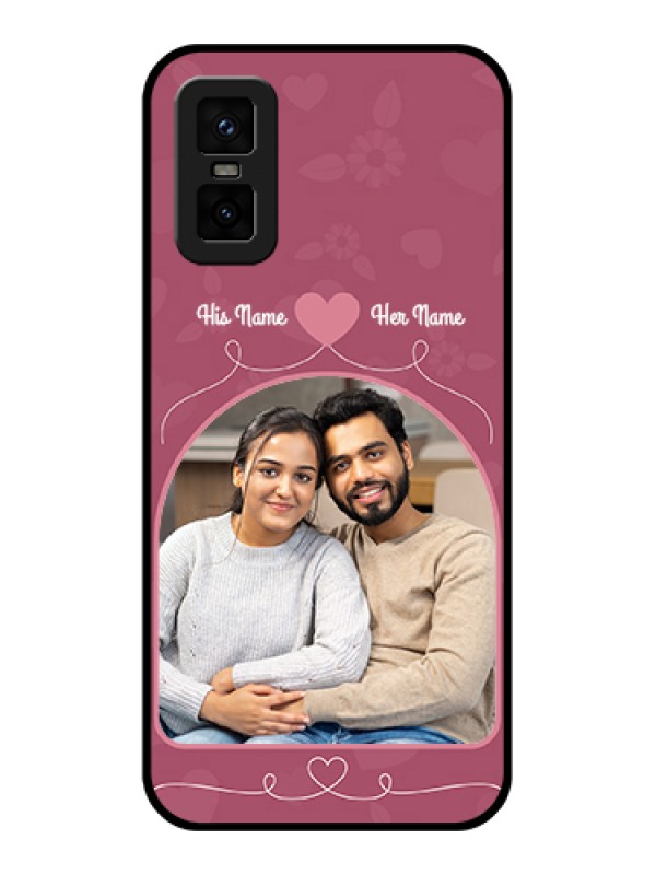 Custom infinix-gt-30-pro-5g Custom Metal Phone Case - Love Floral Design