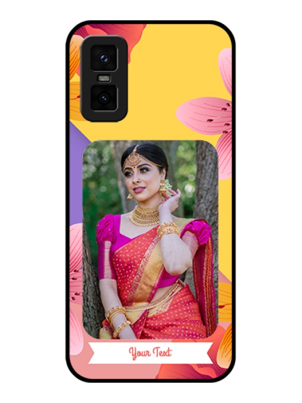 Custom infinix-gt-30-pro-5g Custom Metal Phone Case - 3 Image With Vintage Floral Design