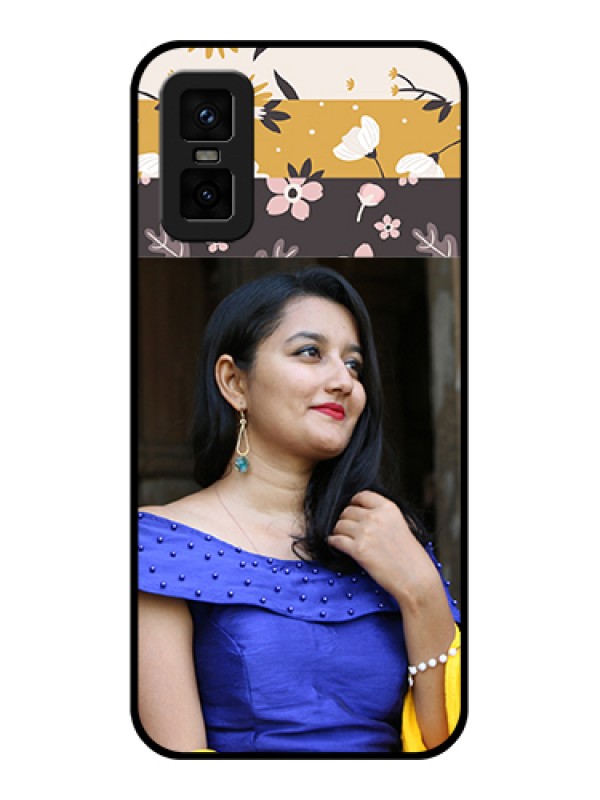 Custom infinix-gt-30-pro-5g Custom Metal Phone Case - Stylish Floral Design