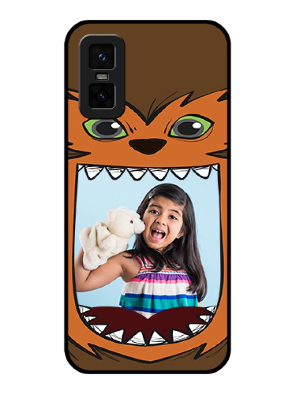 Custom infinix-gt-30-pro-5g Custom Metal Phone Case - Owl Monster Back Case Design