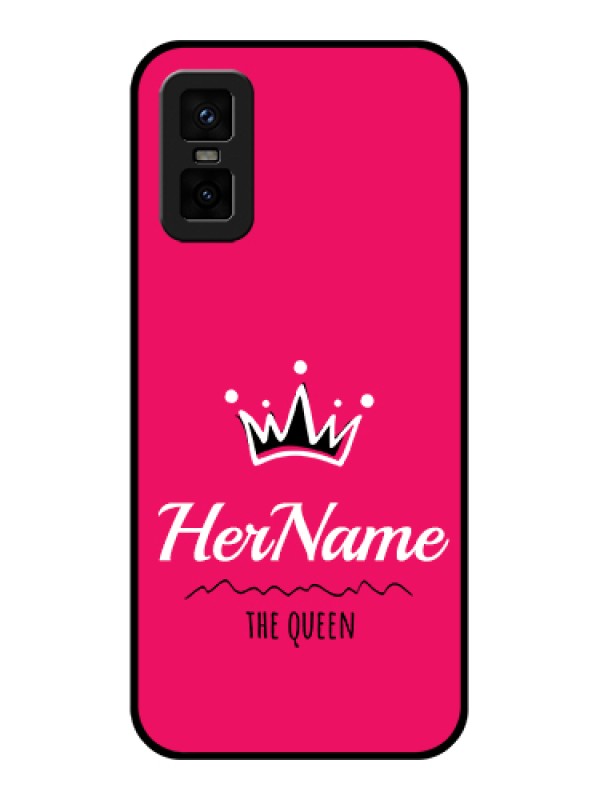 Custom infinix-gt-30-pro-5g Custom Metal Phone Case - Queen With Name Design