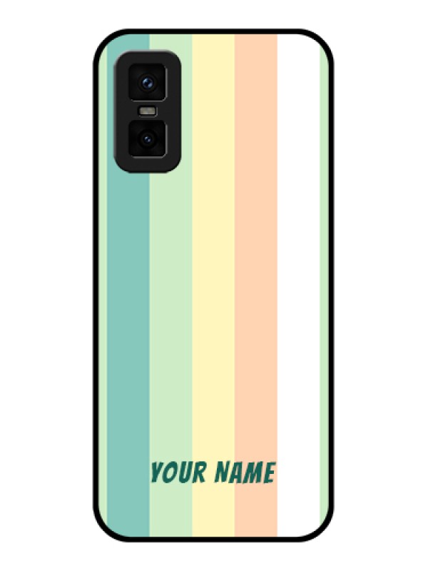 Custom infinix-gt-30-pro-5g Custom Metal Phone Case - Multi - Colour Stripes Design