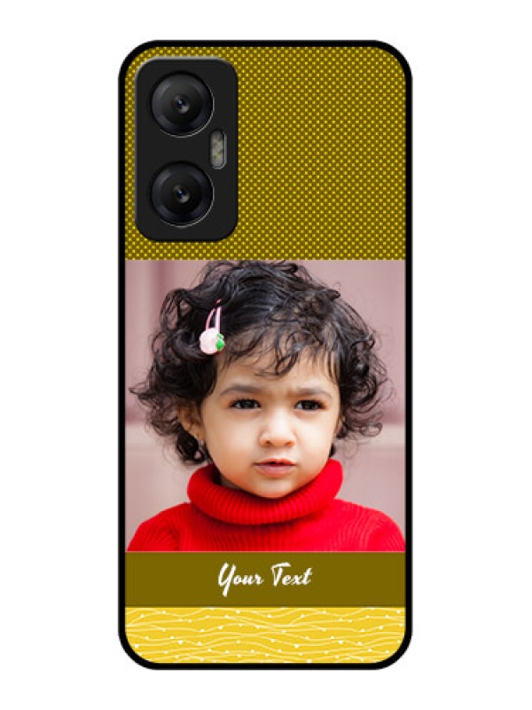Custom Infinix Hot 20 5G Custom Metal Phone CaseSimple Green Color Design