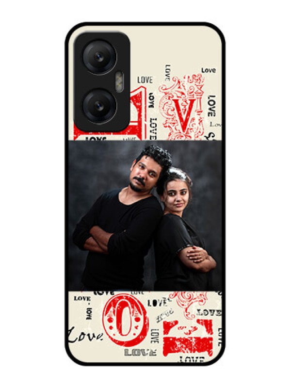 Custom Infinix Hot 20 5G Custom Metal Phone CaseTrendy Love Design Case