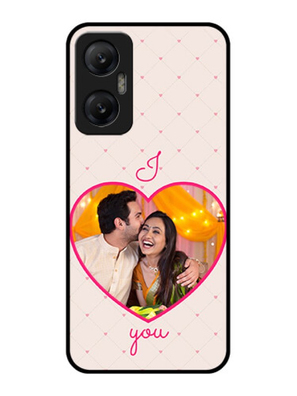 Custom Infinix Hot 20 5G Custom Metal Phone CaseHeart Shape Design