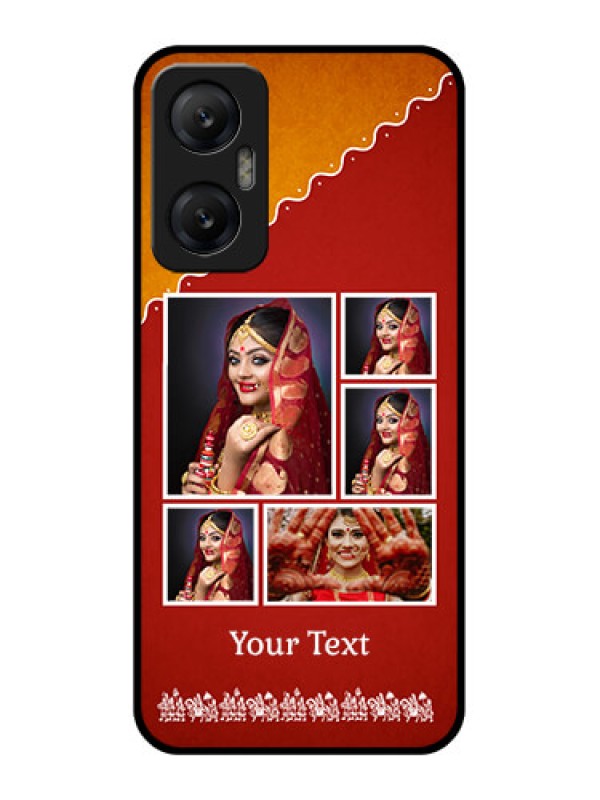Custom Infinix Hot 20 5G Custom Metal Phone CaseWedding Pic Upload Design
