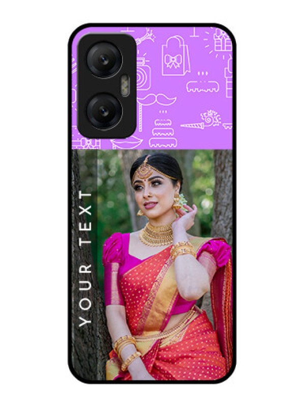 Custom Infinix Hot 20 5G Custom Metal Phone CaseBirthday Icons Design
