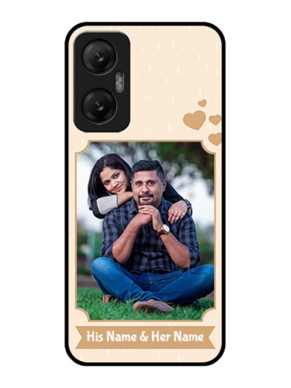 Custom Infinix Hot 20 5G Custom Metal Phone CaseWith Confetti Love Design